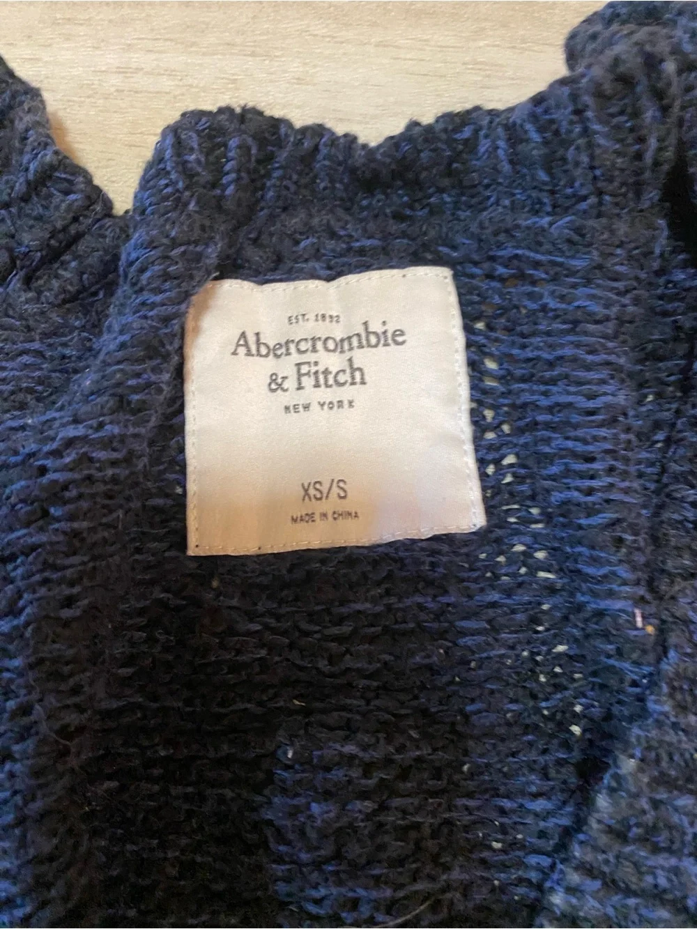 Abercrombie & Fitch Navy Cardigan
